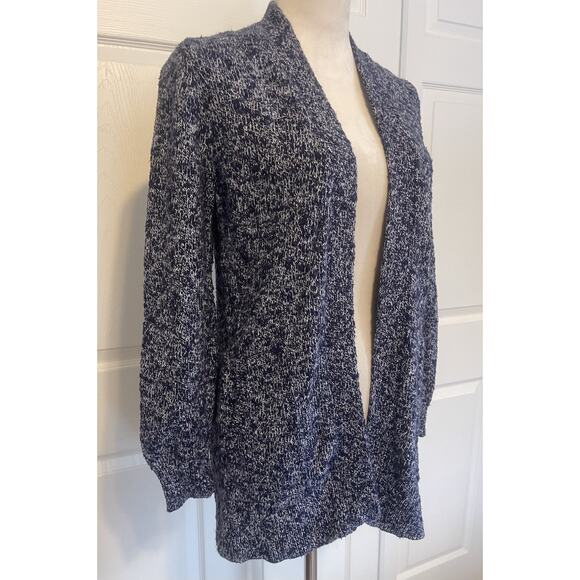 Vintage Lands End Open Cardigan | Heathered Blue | Womens Size Small | Clean EUC - Picture 3 of 10